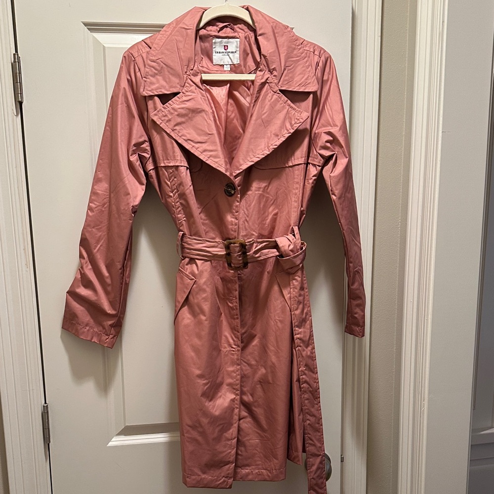 Urban Republic Women's Pink/Rose Trench Coat